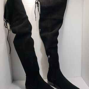 Dolce Vita Women's Teela Over the Knee Boots Black Suede Size 8M